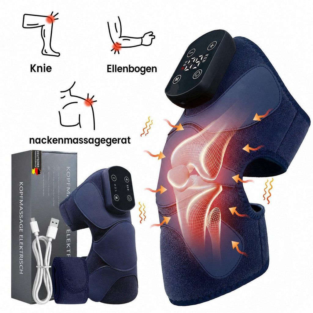 Elektrisches Knie-Massagegerät mit Infrarot & Vibration, Produktbild 