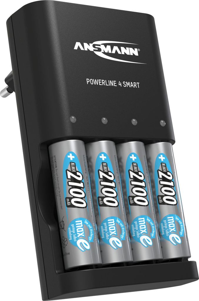 Ansmann Powerline 4 Smart Steckerladegerät, fÃ1/4r bis zu 4 Produktbild 