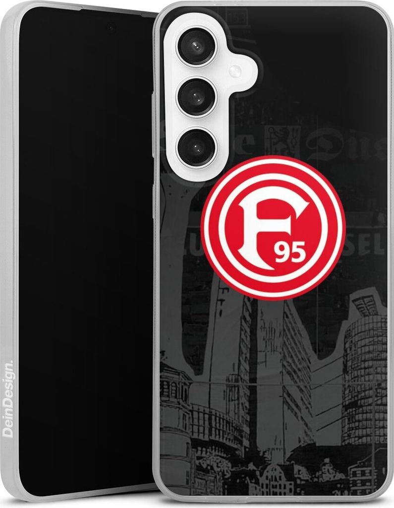 DeinDesign Slim Hülle für Samsung Galaxy S24 FE 5G Silikon Case Ultra Dünn Handyhülle Fortuna Düsseldorf Logo Offizielles Lizenzprodukt