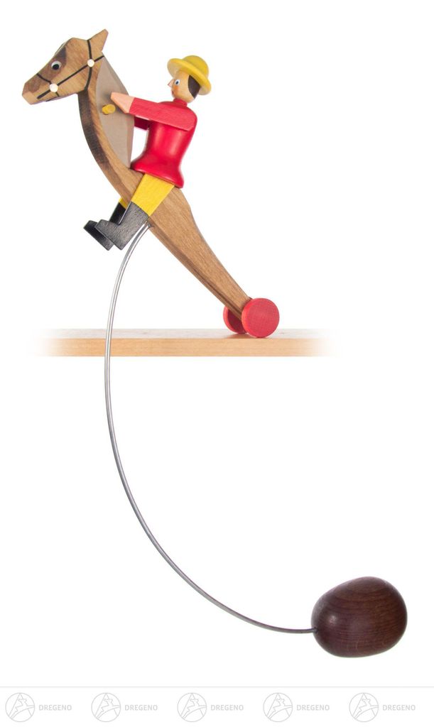 Spielzeug Schaukelreiter groß  Höhe ca 29 cm NEU Produktbild 
