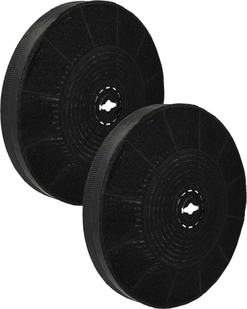 vhbw 2x Universal-Aktivkohlefilter für diverse Dunstabzugshauben - 19 cm