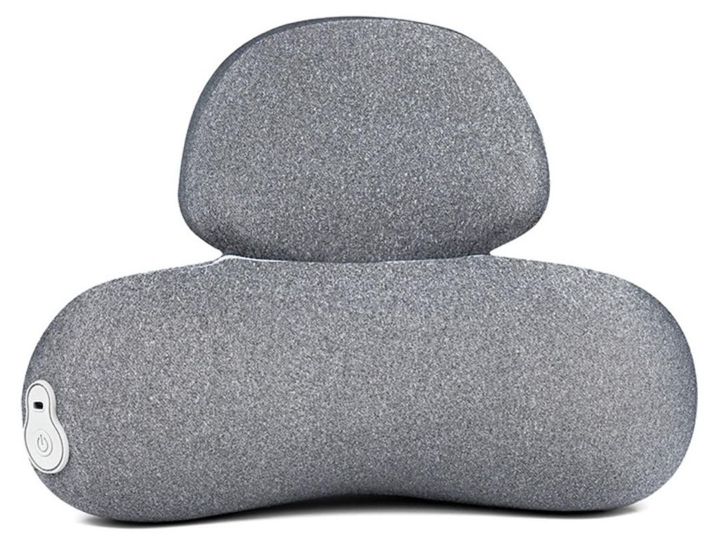 INF Vibrations Nackenmassagegerät mit Wärme 2000mAh ABS Faser USB C Grau