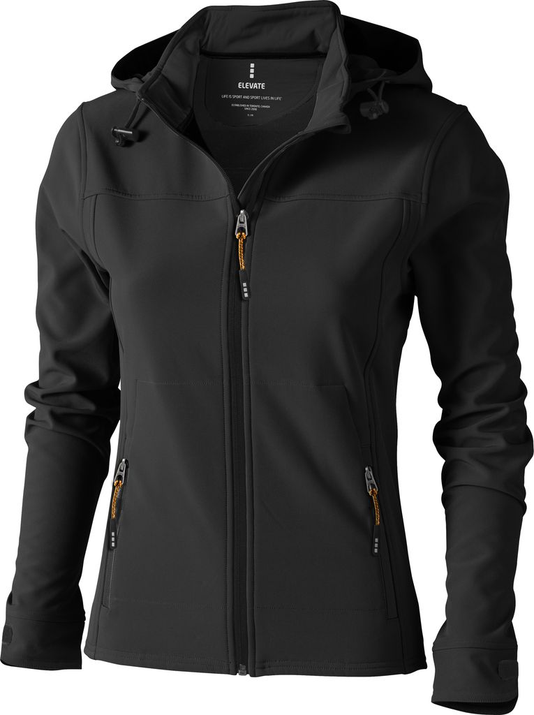 Elevate Damen Langley Softshell Jacke PF1908 (L) (Anthrazit)