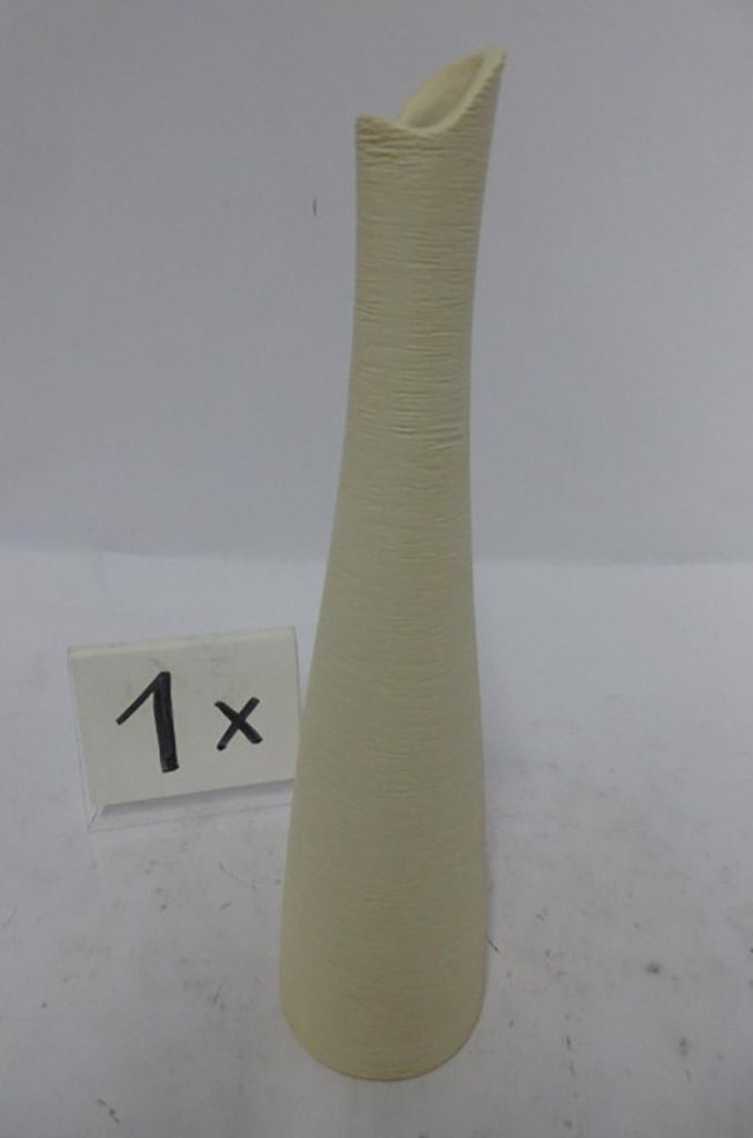 Gilde Vase, Kegel, úzká, Bologna, keramika, krémová barva, Obrázek produktu 