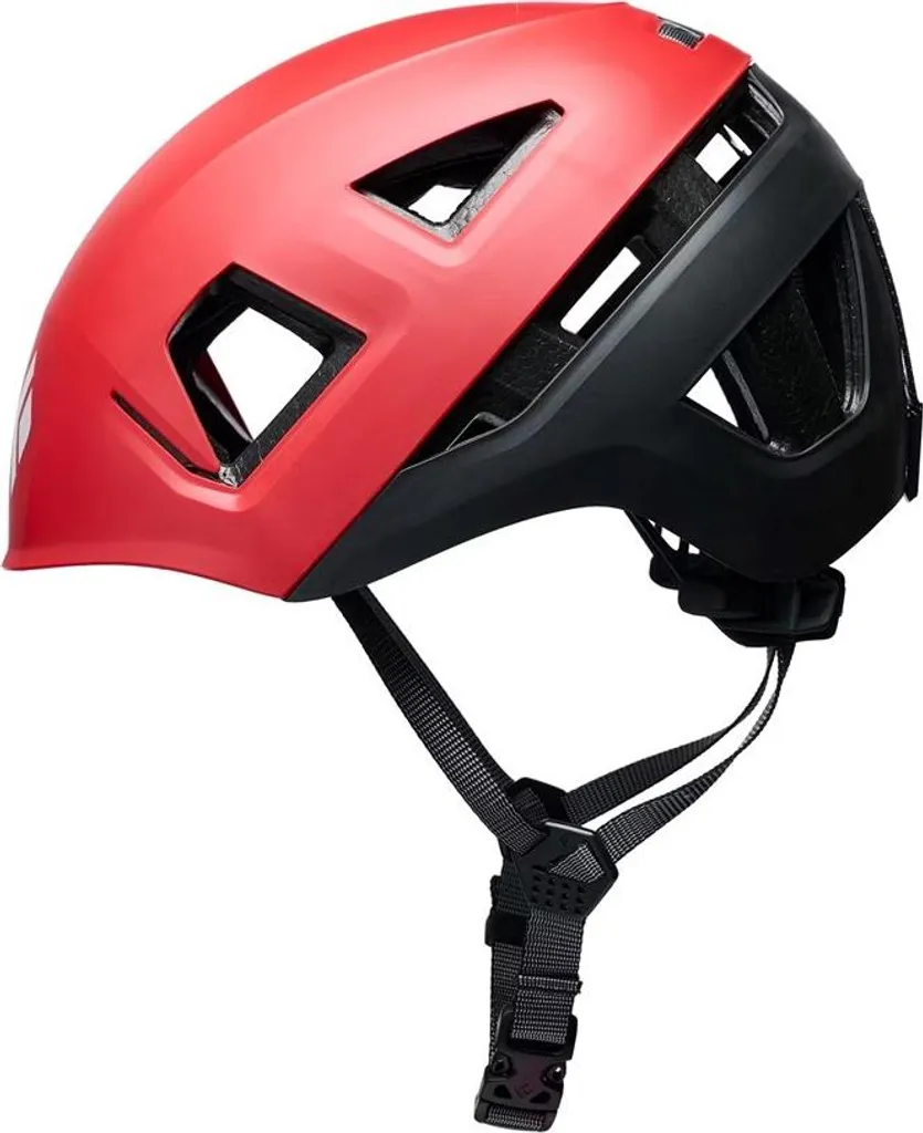 Casque escalade confortable Black Diamond Capitan rouge ajustement M-L