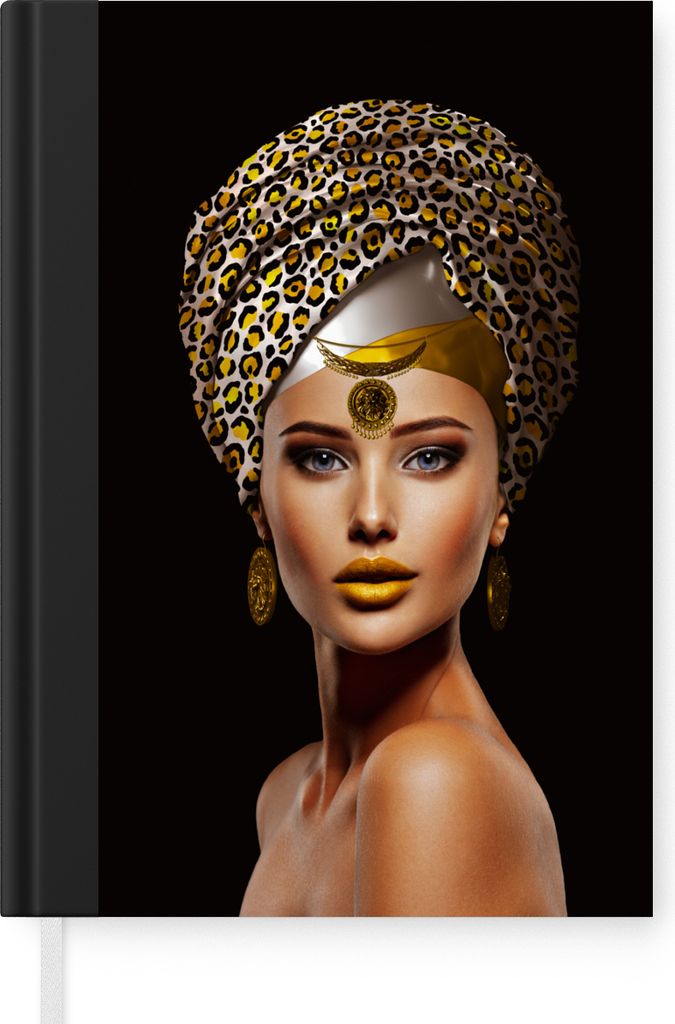 MuchoWow Notizbuch Tagebuch Haushaltsbuch Notebook A5 Frauen - Accessoires - Gelb - Notizblock - Notizheft - Notebook - Schreibblock - Papier