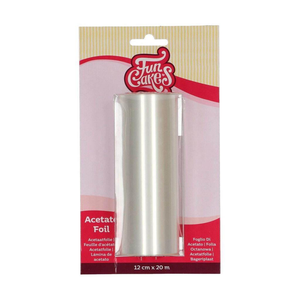 FunCakes Acetat-Rolle, 20 m, 120 mm, Acetatfolie