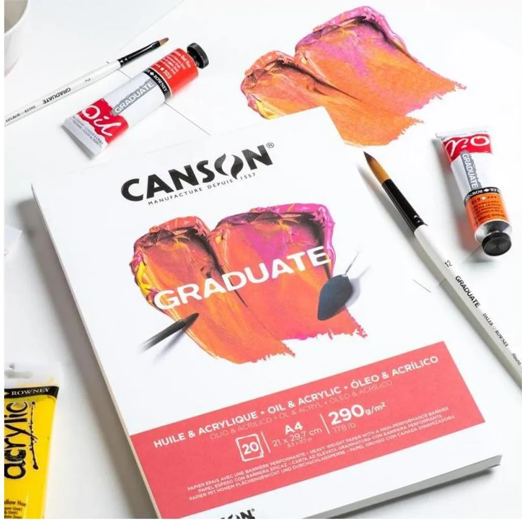 Canson 702-501 Watercolor Pad 9 X 12 In