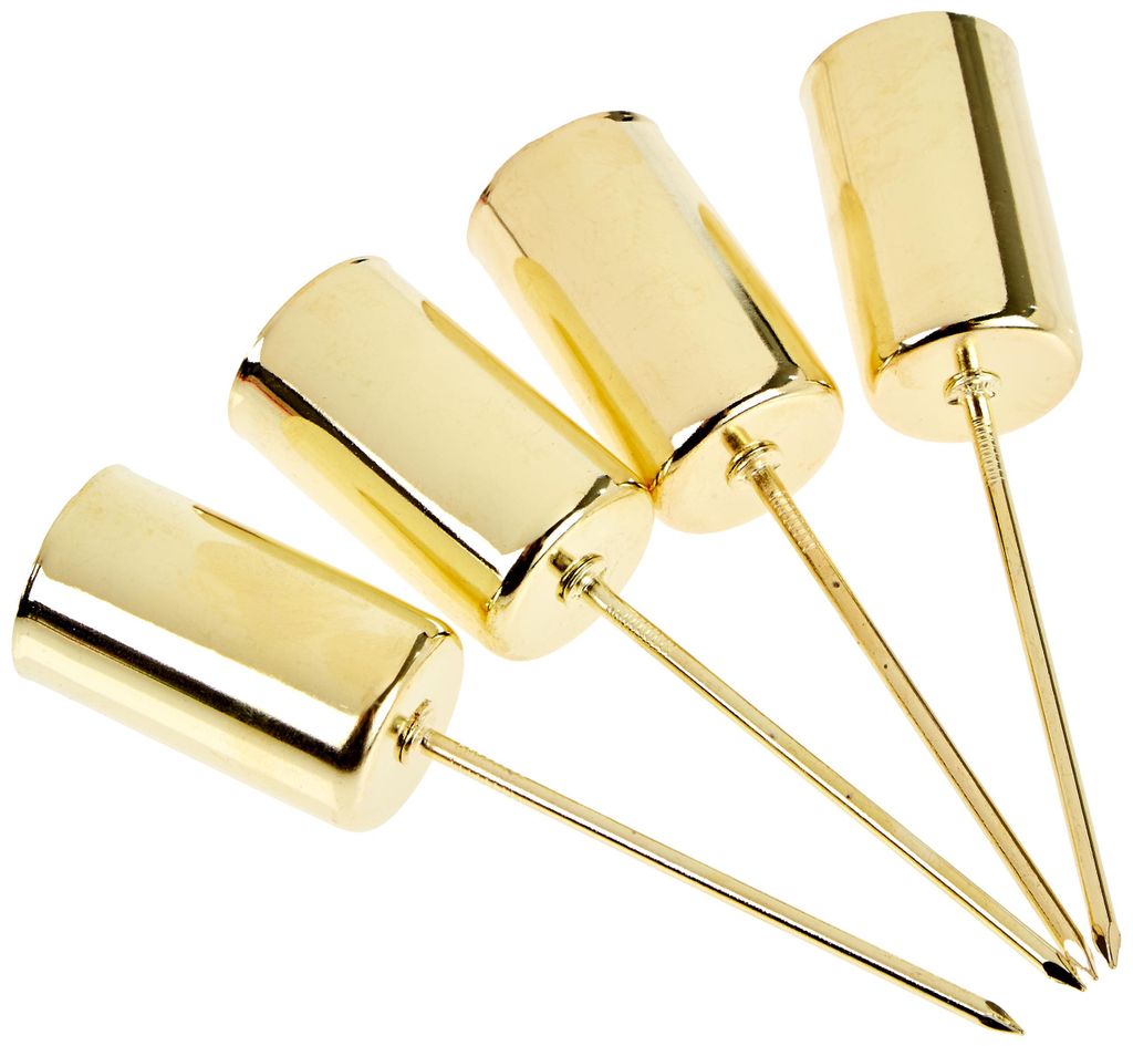 Riffelmacher Stabkerzenhalter, 2,3 x 11 cm, 4 Stück, Gold Produktbild 