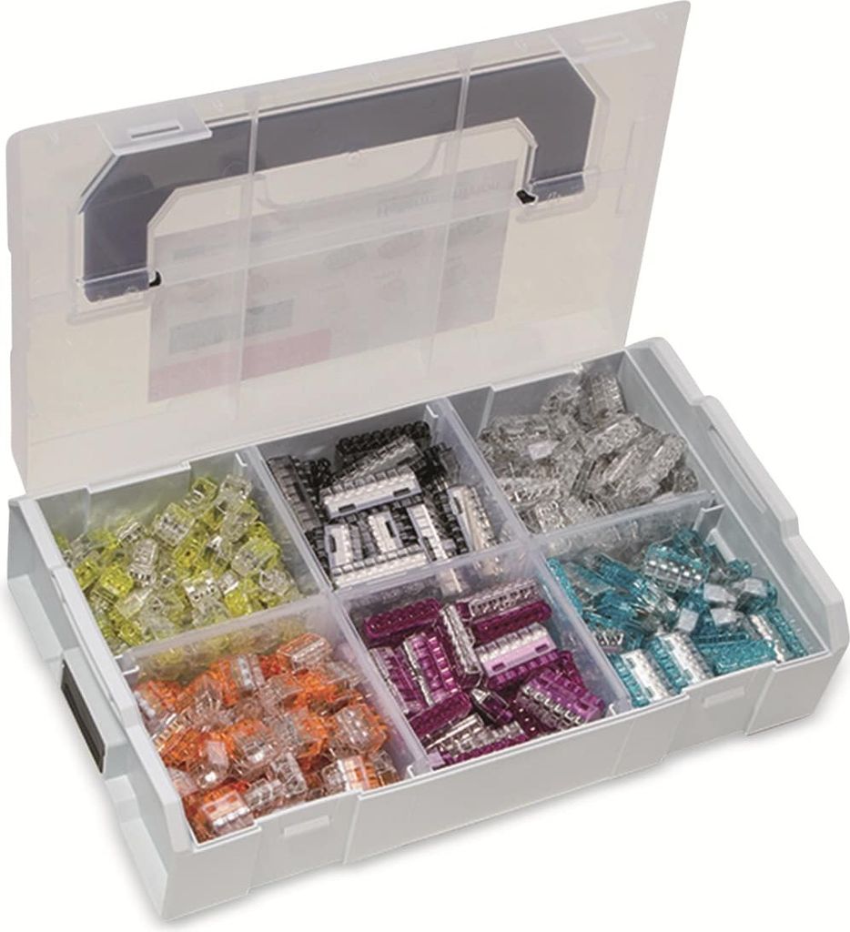HellermannTyton Verbindungsklemmen-Sortiment flexibel: 1-2.5 mm² starr: 0.5-2.5 mm² 350 St