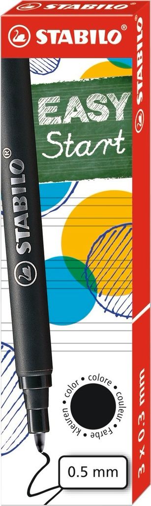 Patronen zum Nachfüllen - STABILO EASYoriginal Refill - medium - 3er Pack - schwarz