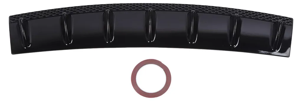Kit Carrosserie Arrière 85cm Noir Brillant avec Ailettes de Châssis