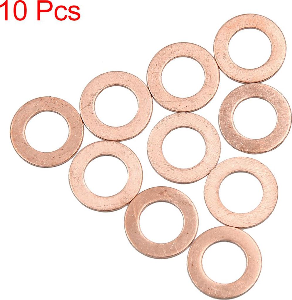 Unterlegscheiben 10Stk Kupfer Scheibe Flache Dichtungsringe 9mm Innendur