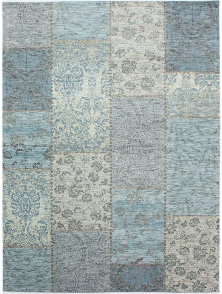 KADIMA DESIGN LUTTER CHENILLE 200 cm x 290 cm Blau, Türkis Rechteckig Indoor Teppich