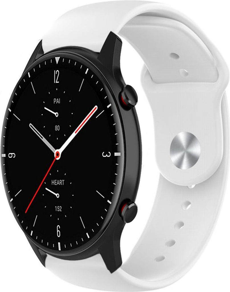 Strap-it Amazfit GTR 2 Sportarmband (Weiß)