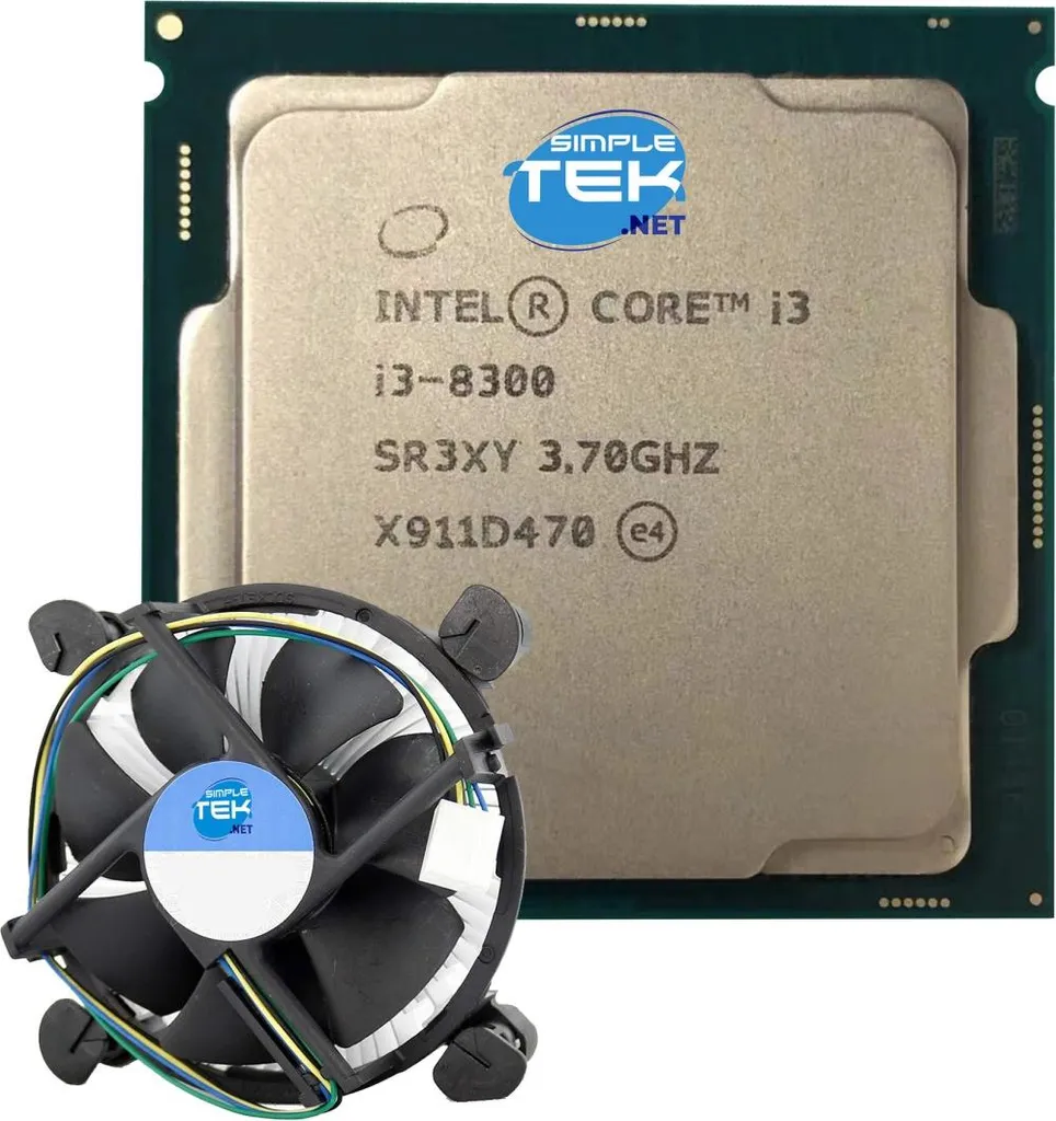 Processore Intel i3-8300 8ª Gen 3.7GHz LGA1151v2 + Ventola Originale