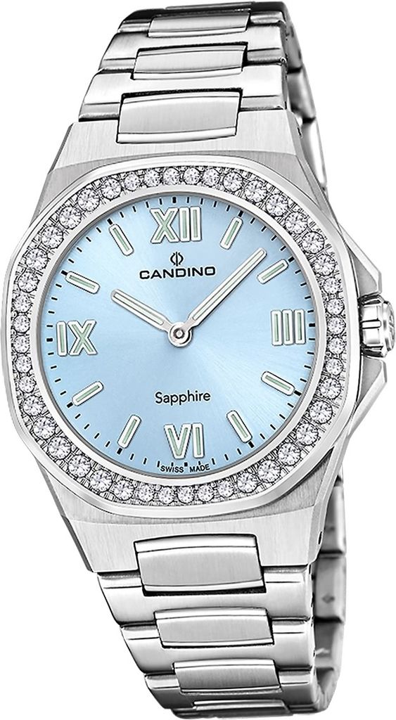 Candino Edelstahl Damen Uhr Analog Elegant Armbanduhr silber Elegance D2UC4753/4