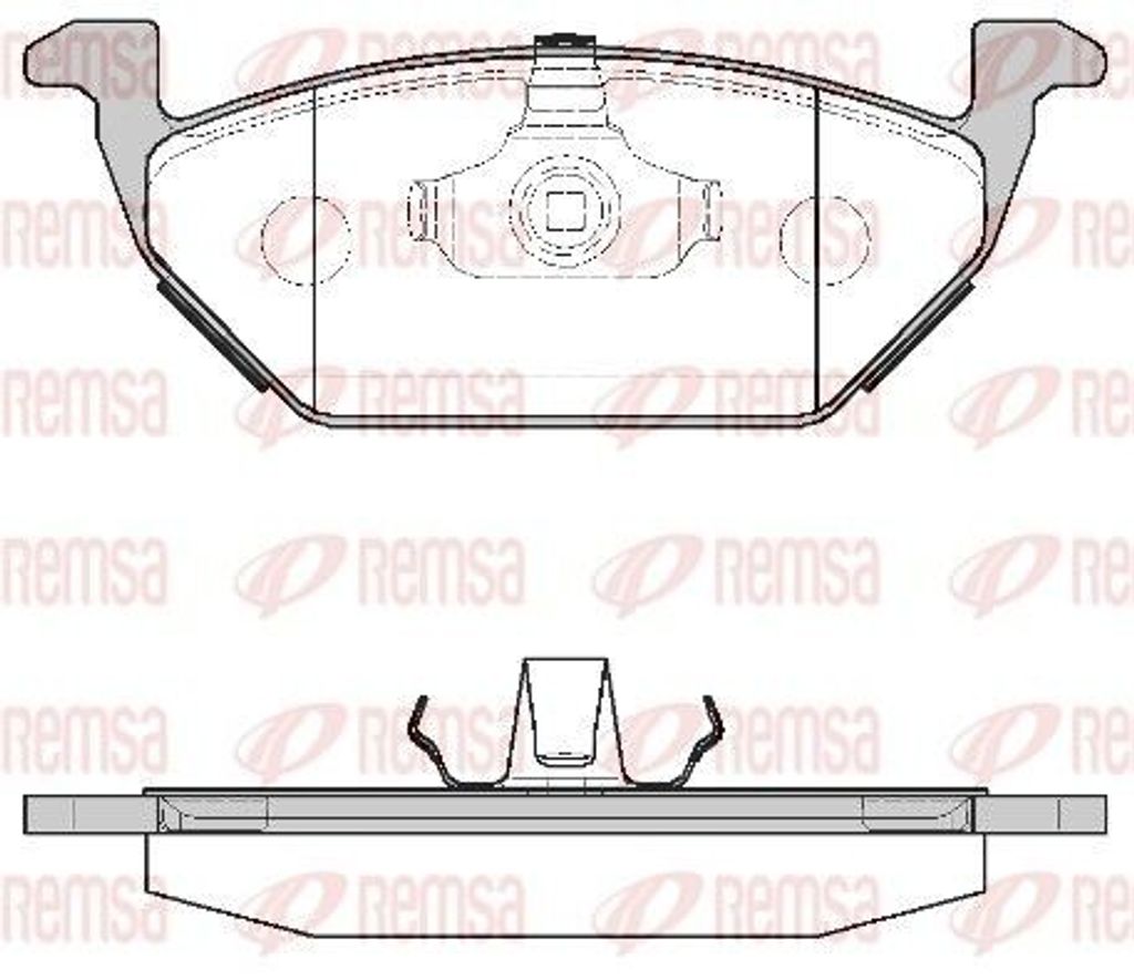 REMSA Bremsbeläge Satz Vorne Bremsklötze für VW Golf IV Schrägheck (1J1) 0633.00