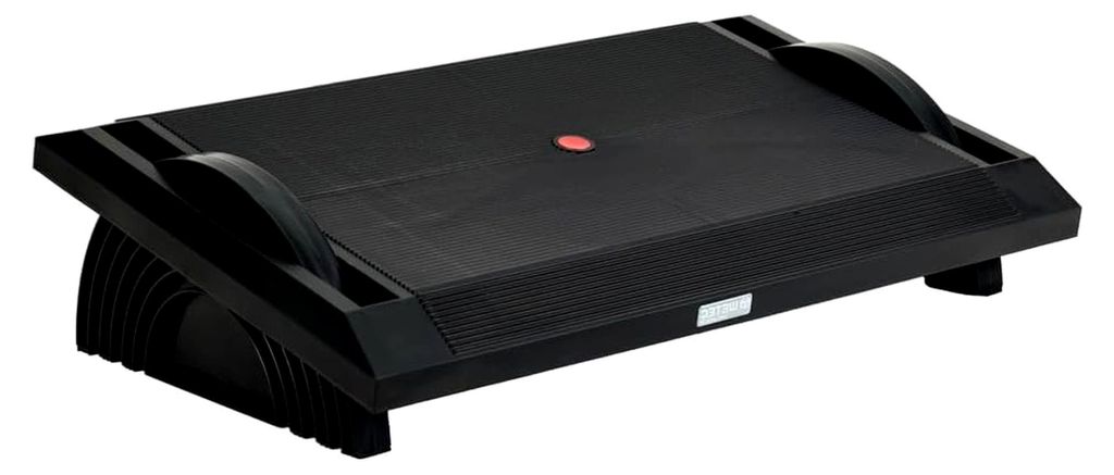 ESD Fußstütze Schwarz | Neigungsverstellbare Fußbank mit Wippfunktion | Ergonomische Fußablage für das Büro | Fußhocker für unter den Schre...