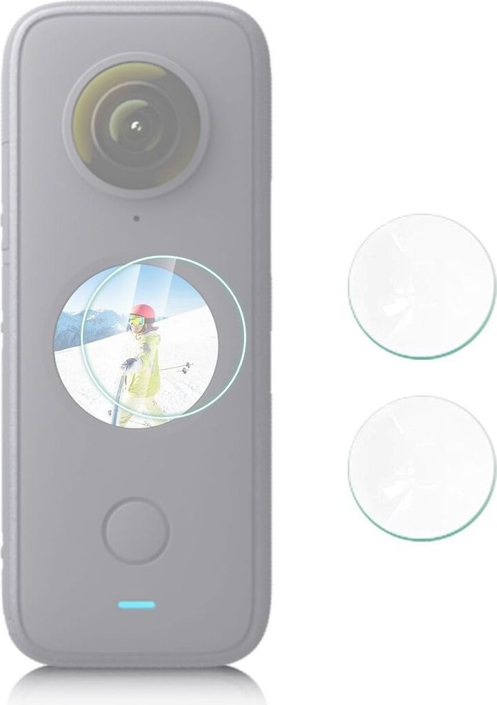 2er Pack Schutz Panzerfolie für Insta360 One X2 9H Glas Schutzfolie Echtglas