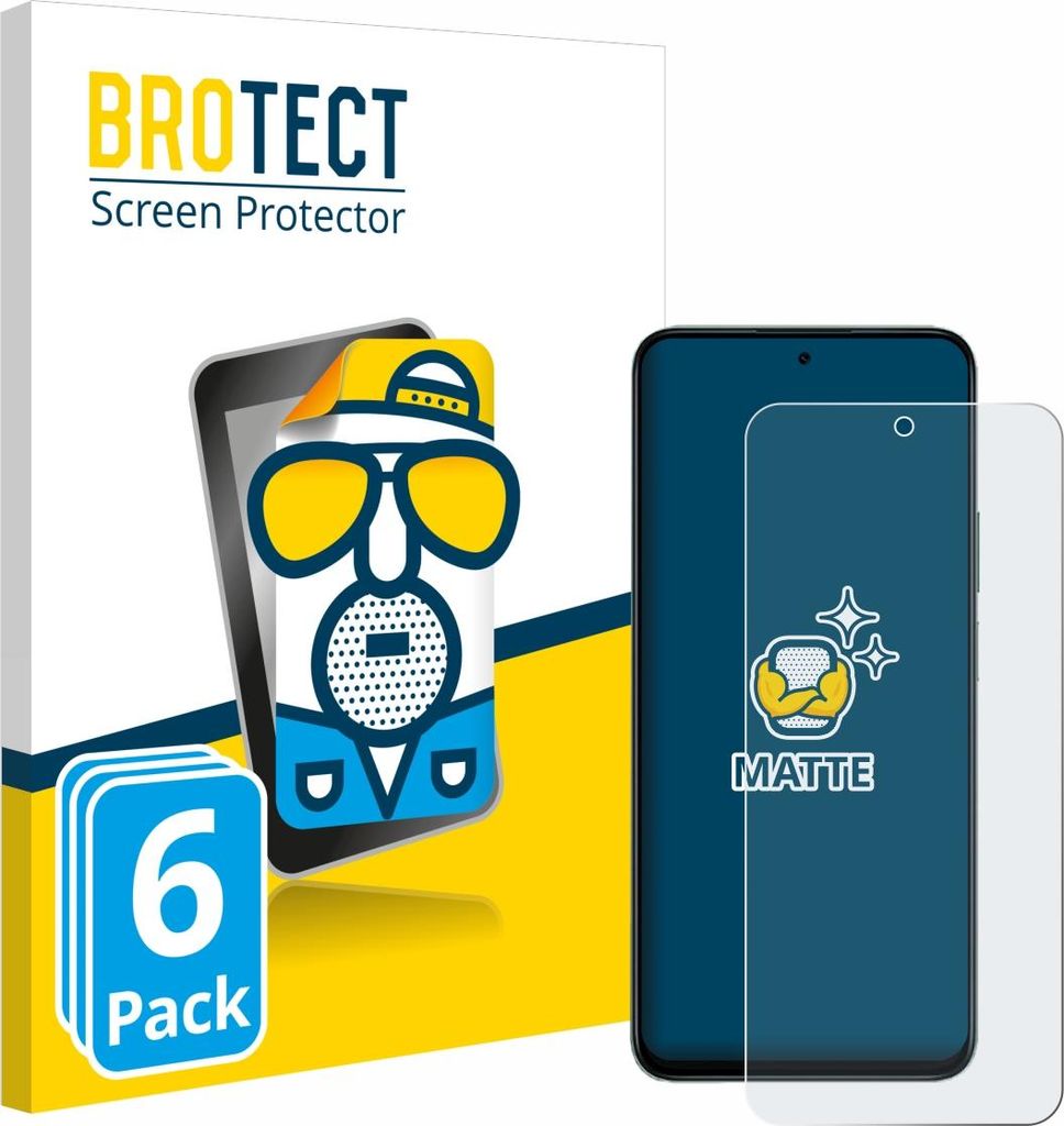 6x BROTECT Schutzfolie für Honor 400 Smart Displayschutz Displayschutzfolie Folie Matt Entspiegelungsfolie
