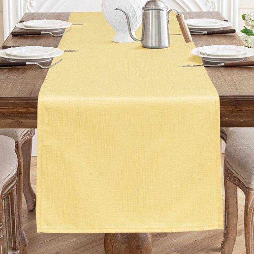 Polyester-Wallpaper Geel 40x140cm Waschbar Tuchmuster Wasserabweisend Kratzfest Esszimmerdeko