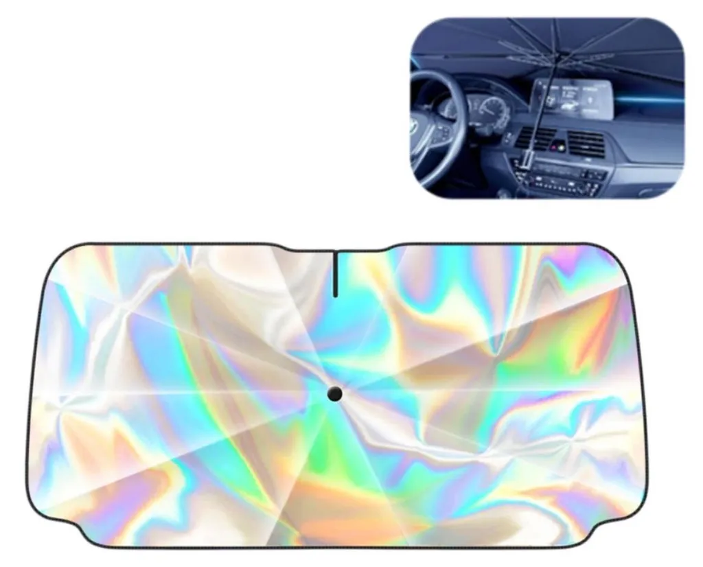 Pare-soleil pour pare-brise avant voiture pliable - Protection chaleur été