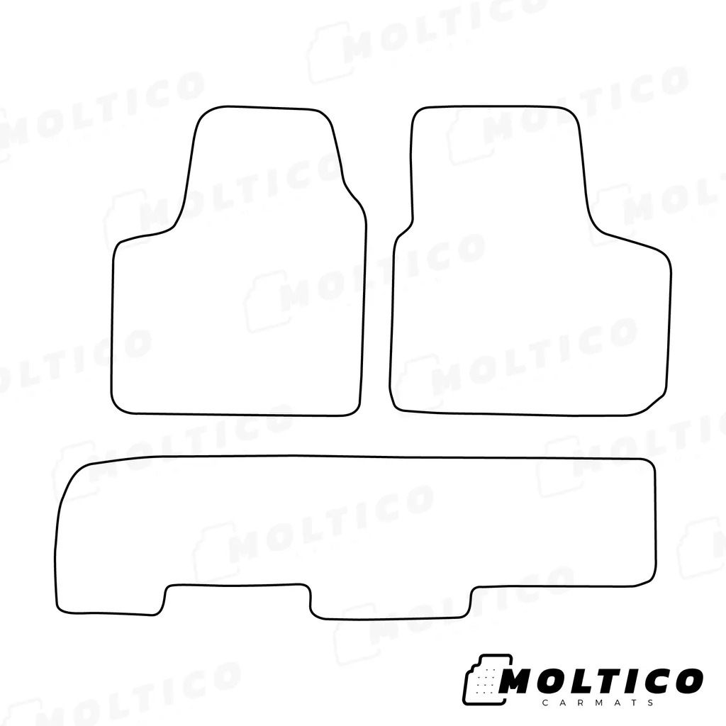 MOTOS Strike Tappetini In Velours Per Renault Trafic II (2001-2014) – Set Frontale 2 Pezzi – Morbidi E Antiscivolo, Colore Nero - 4