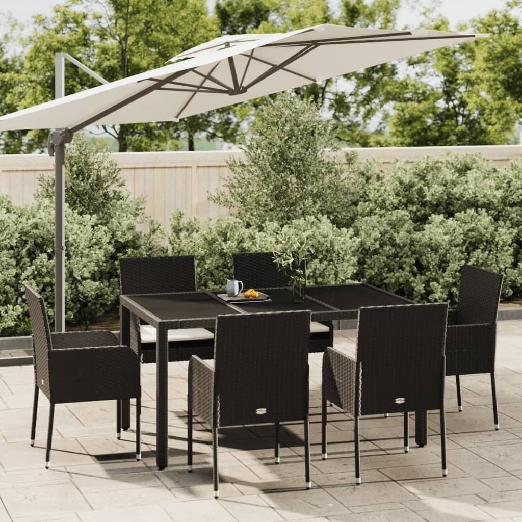 Moderne Gartenmöbelgarnituren 7-tlg. Garten-Essgruppe mit Produktbild 