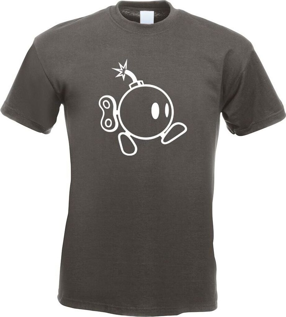 Kiwistar - T-Shirt - Graphit - Bomber Running Bomb Motiv Bedruckt Funshirt Design Print - mit Motiv Bedruckt - Funshirt Design - Sport - Freizeit -...