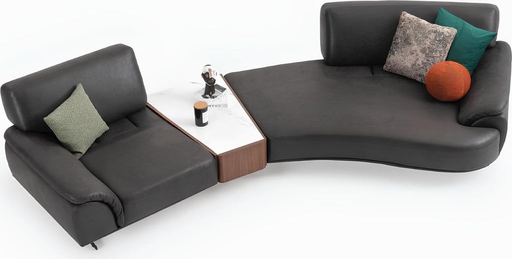 Rund Wohnzimmer Couch Möbel 5 Sitz Couchen Runde Sofa Möbel Textil