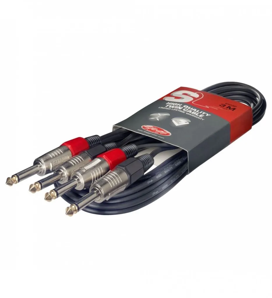 OFFERTA Cavo Professionale Stagg STC 3 P 3M - Cavo Doppio Jack