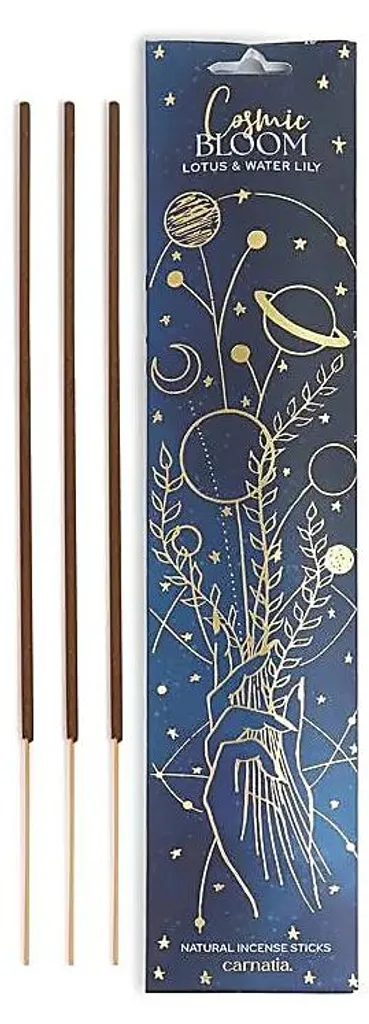 Bâtonnets d'Encens Cosmic Bloom Carnatia - Boîte de 6 pour Méditation