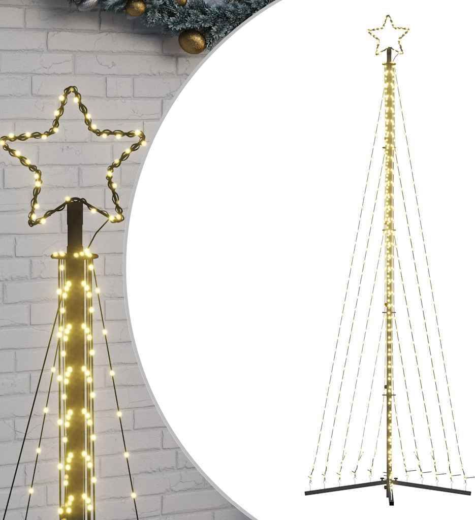 vidaXL LED Weihnachtsbaum 495 LEDs Warmweiß 300,5 cm