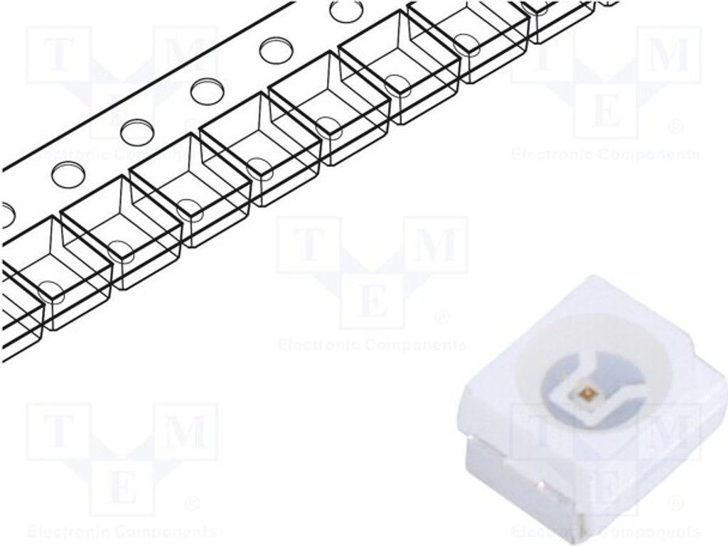 10x LED 3,5x2,8x1,9mm 500÷980mcd rot SMD 3528,PLCC2 120° 20mA FYLS-3528C LED-Diode