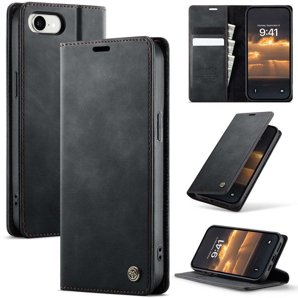 Étui en cuir pour iPhone 16e/iPhone 17e, protection RFID, Image du produit 
