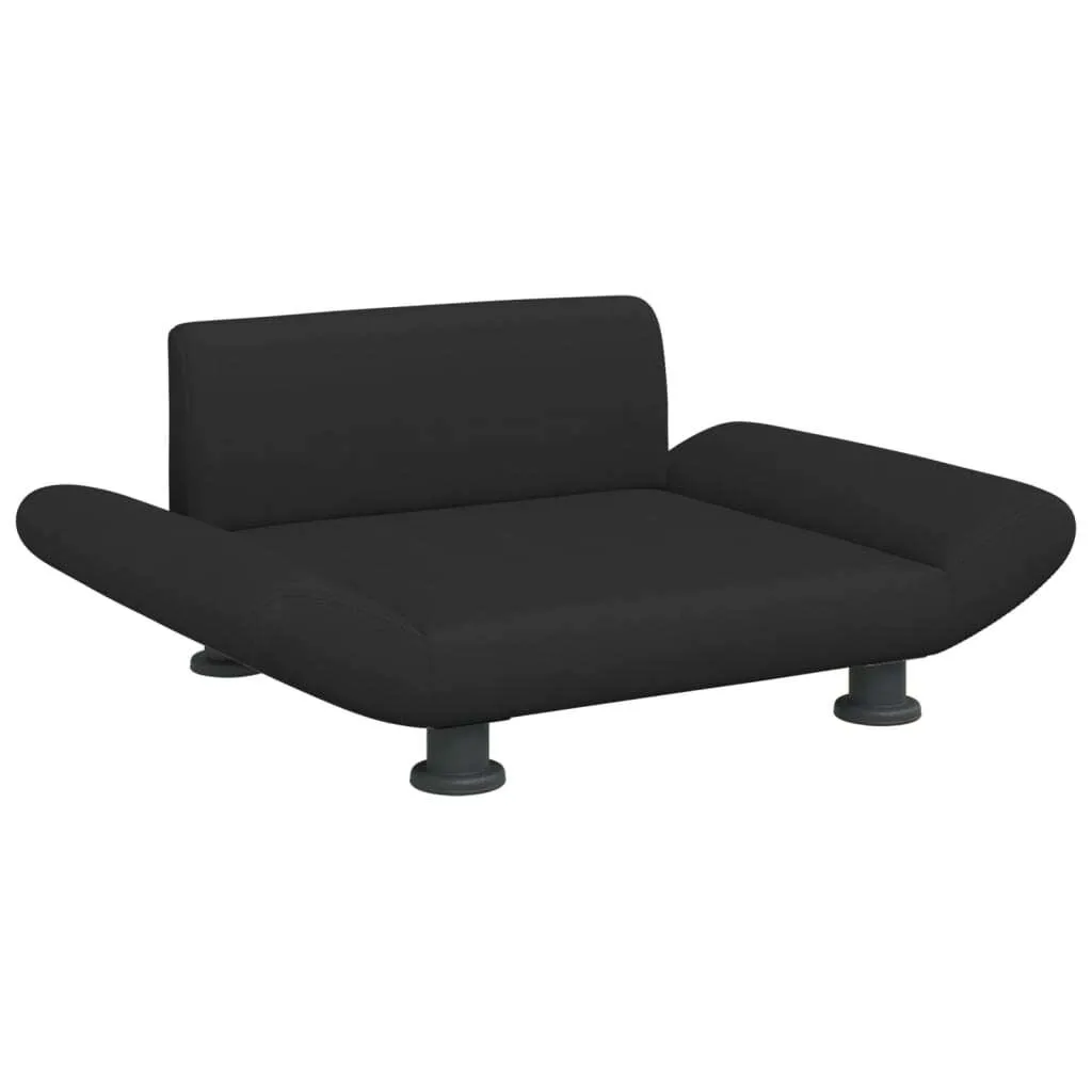 vidaXL Letto Moderno per Cani 70x45x28 cm Nero - Tessuto Soft