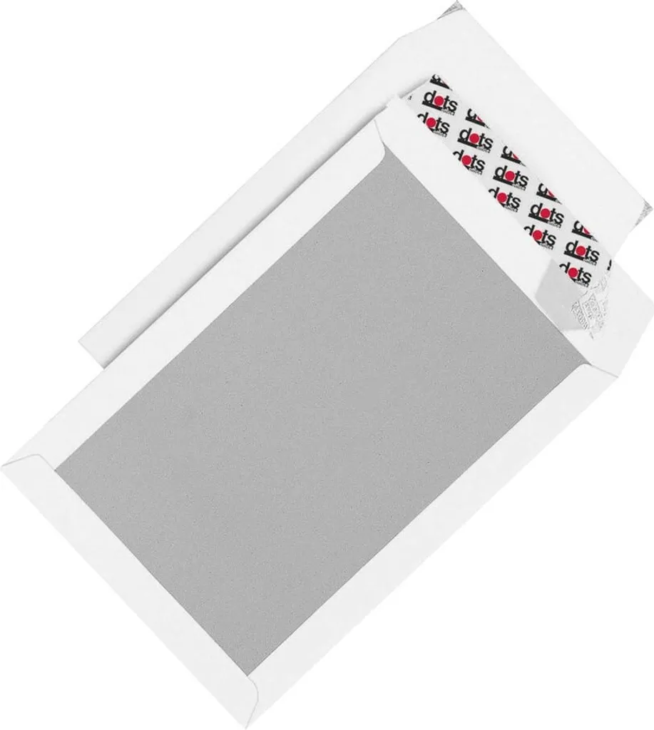 Enveloppes C4 Dos Cartonné Dots pour Envoi de Photos et Contrats A4