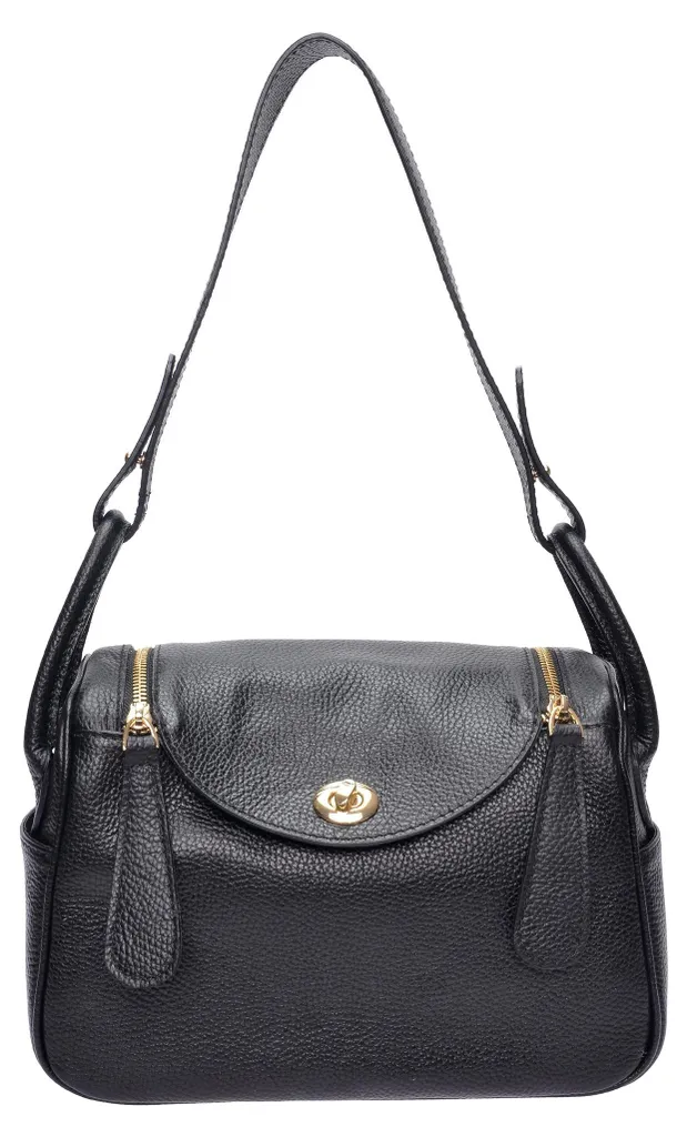 Sac à main grand volume anti-déformation noir pour femme