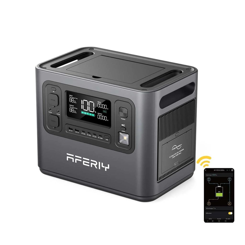 AFERIY P210 Przenośna stacja zasilająca | 2400 W 2048 Wh Zdjęcie produktu 