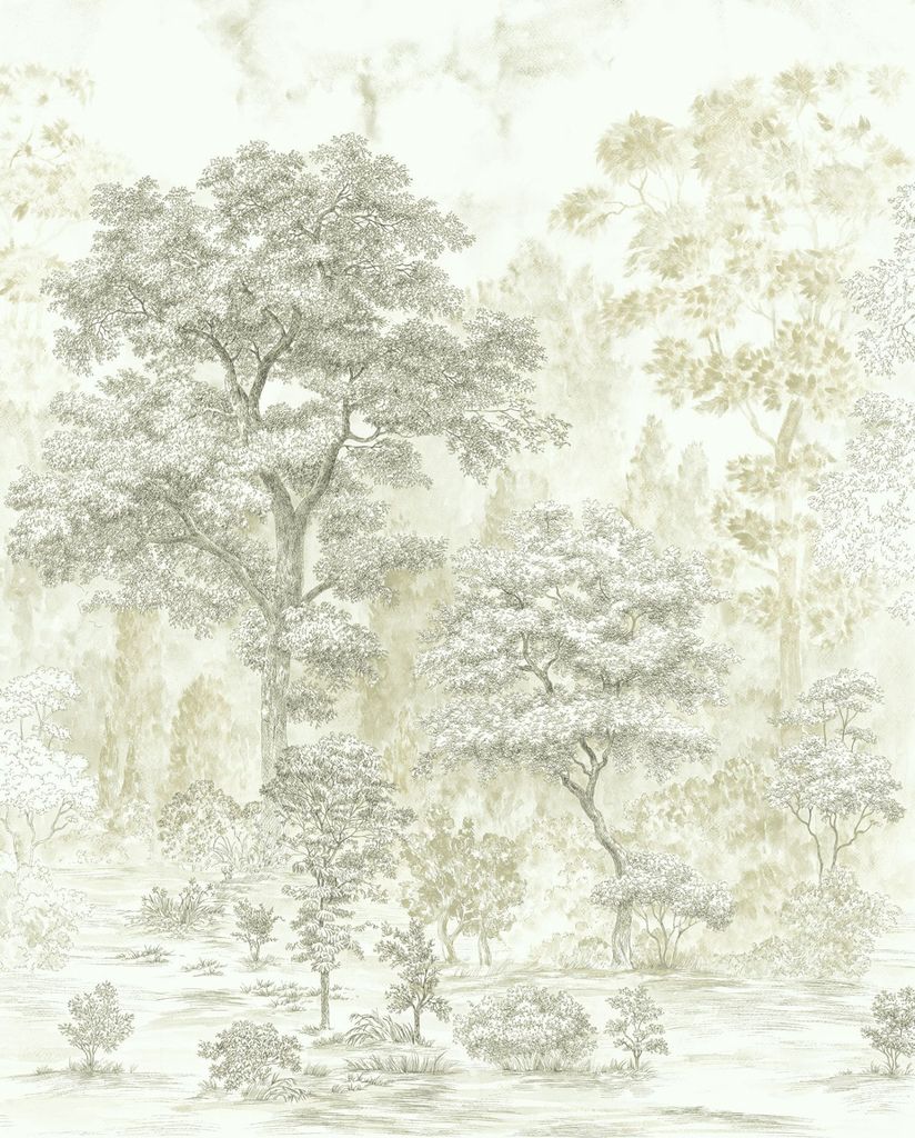 Komar Fototapete Bäume Beige - 611188 - 200 x 250 cm