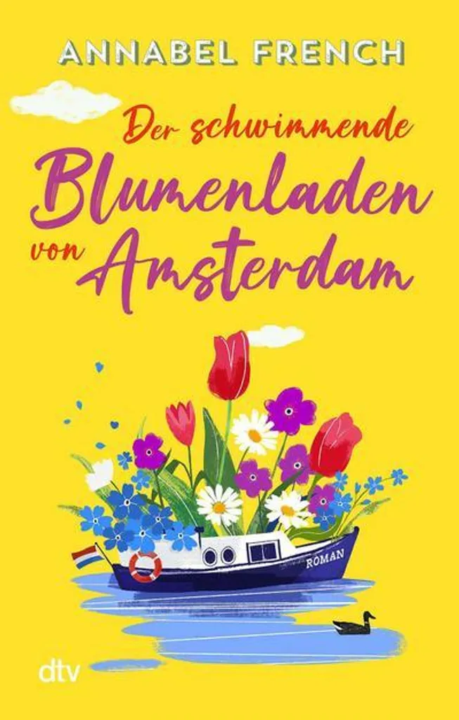 Kit Broderie Zen Le Marché aux Fleurs Flottant d'Amsterdam avec Fils Or