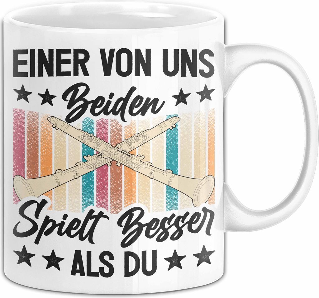 Clarinette Tasse Geschenk Spruch Für Clarinetten-Spieler Produktbild 