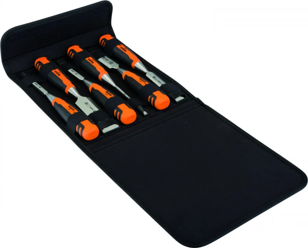 Offerta Set 6 Scalpelli Bahco in Gomma - Qualità Svedese Nero