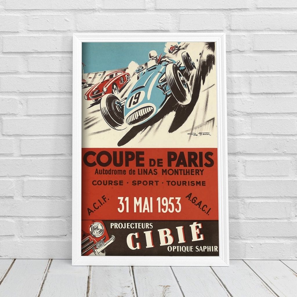 Poster - Canvas - Leinwand - 21 cm x 29,7 cm - Fotoposter - Leinwandkunst - Coupe De Paris