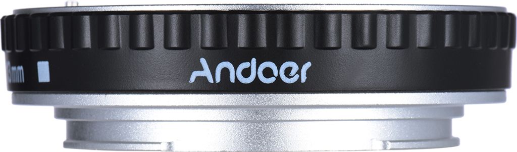 Bunte Metall TTL Autofokus AF Macro Extension Tube Ring fuer Canon EOS EF EF-S-60D 7D 5D II 550D Silber