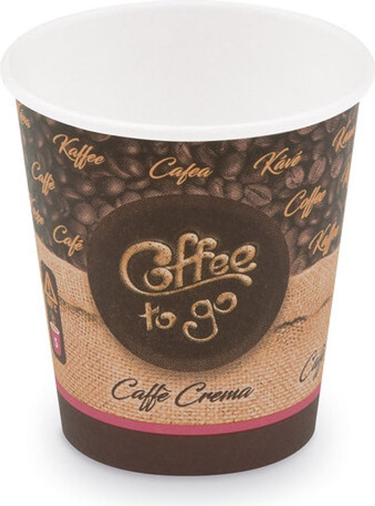 500x Kaffeebecher S 'Coffee To Go' Caffe Crema Americano Lungo 150ml 200ml