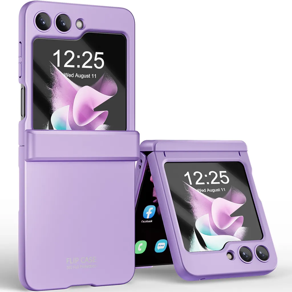 Custodia Samsung Z Flip 5 Viola PC Rigido - Protezione Integrale Slim