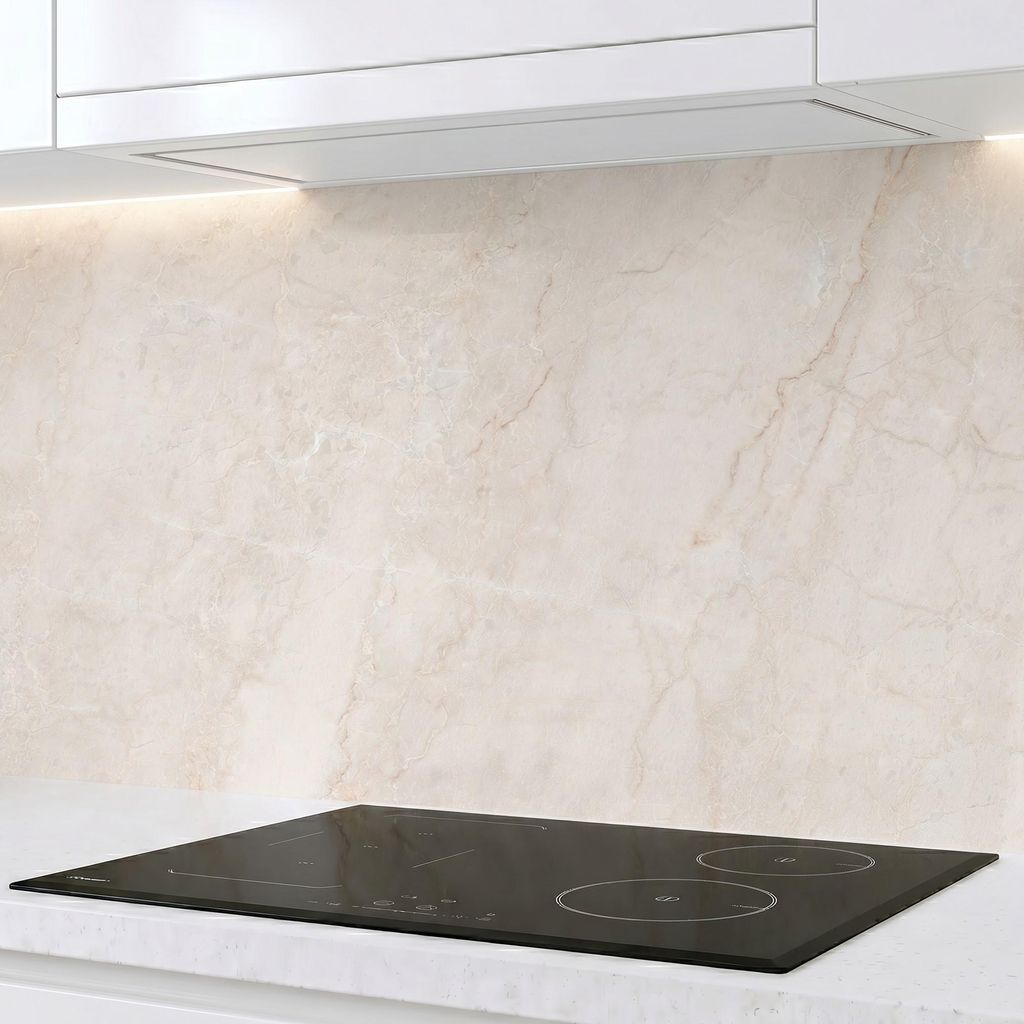 Küchenrückwand Marmor Creme Beige 60x300 cm – monolithische Produktbild 