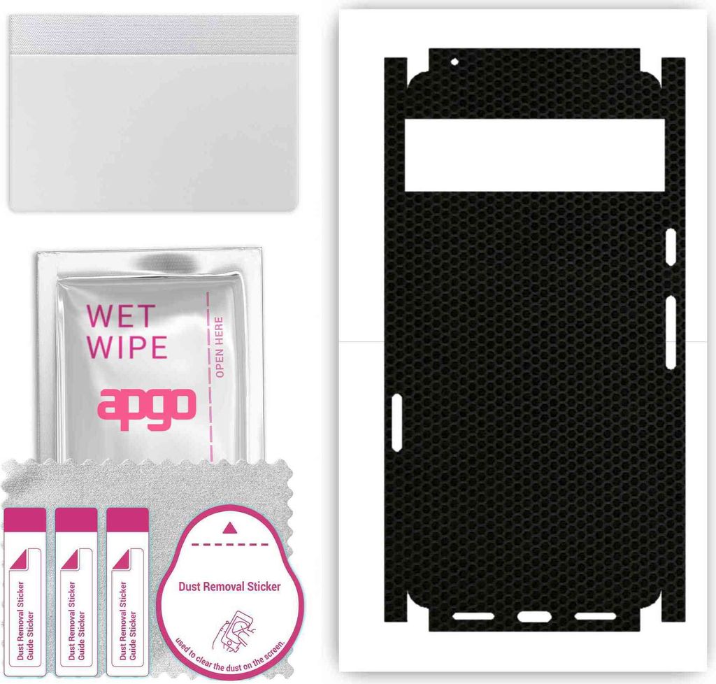 apgo Rückseite + Seiten Schutzfolie, Skin, kompatibel mit Google Pixel 7, Hinten Displayschutzfolie aus Vinylfolie, kratzfest, einfache Montage - ...